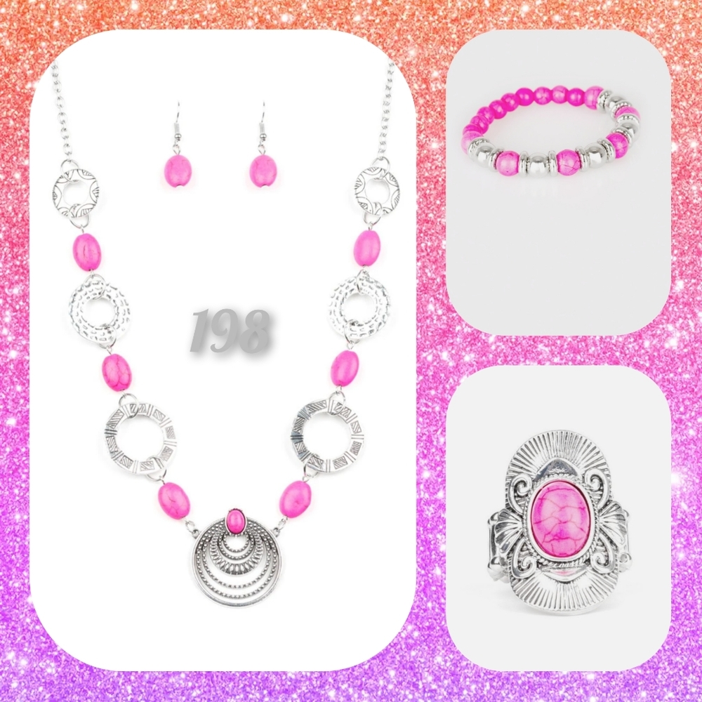 Necklace Set with Bracelet and Ring